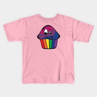 Bisexual Pride Rainbow Cupcake Kids T-Shirt